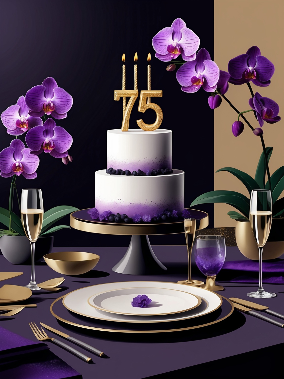 75th cake